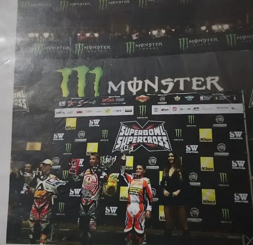 Podio 85 cc al Superbowl Supercross di Genova con Parker Mashburn