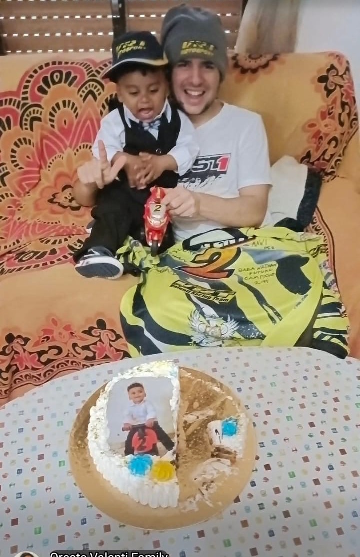 Keving con Nathan · un compleanno in famiglia